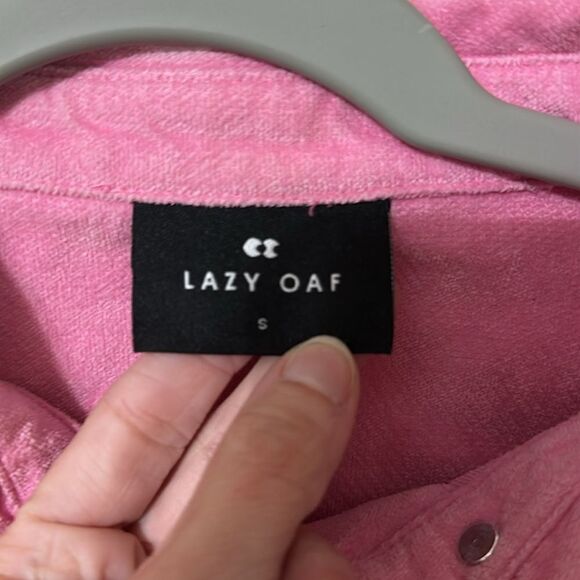 Adorable Lazy Oaf Pink Velvet Dress - Picture 5 of 12
